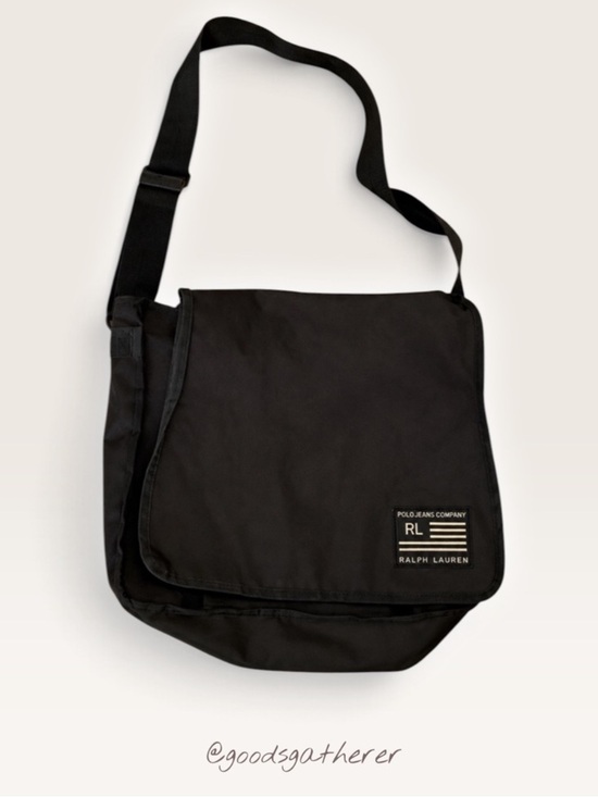 Polo Ralph Lauren Other - VINTAGE Polo Jeans Co Ralph Lauren Black Messenger Bag Crossbody